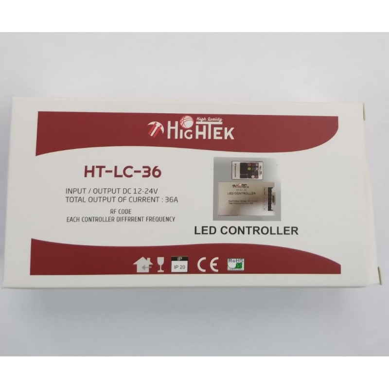 36A RGB RF Kumanda | Kablosuz Uzaktan LED Şerit Kontrol Cihazı