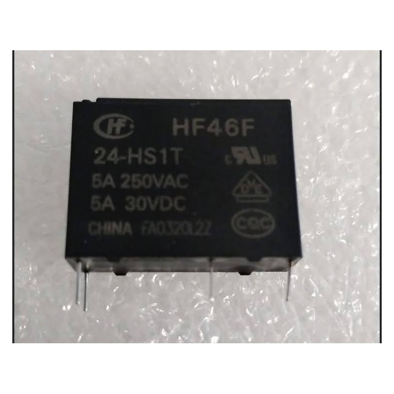 HF46F Röle – 24V DC, 5A, SPST-NO (1 Form A) – ALDP124 Eşdeğeri