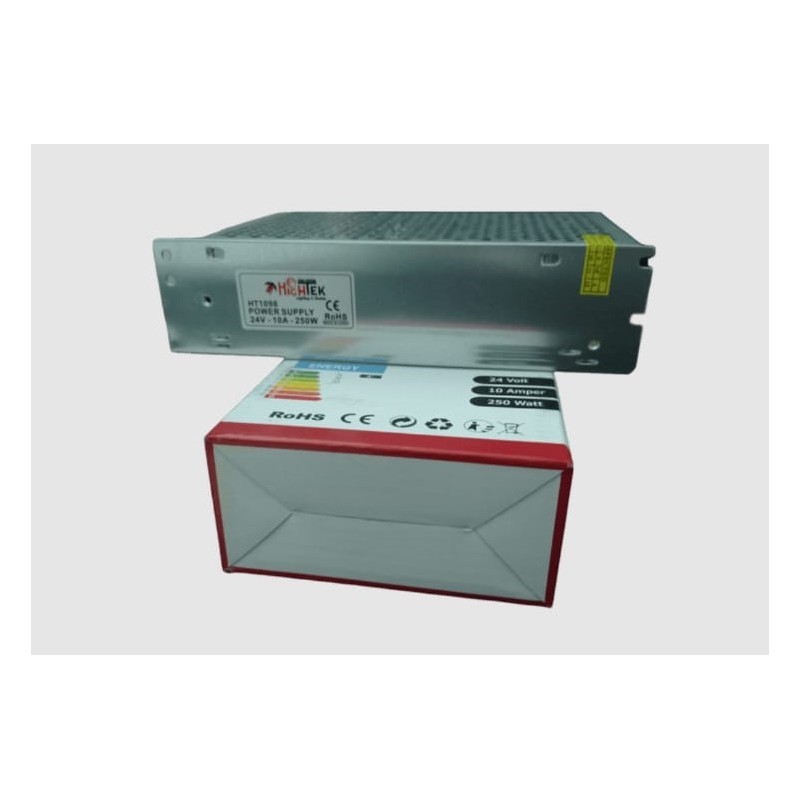 24V 10A SMPS Adaptör – Kalın Kasa, 250W Güç Kaynağı 24V 10A SMPS Adaptör – Kalın Kasa, 250W Güç Kaynağı
