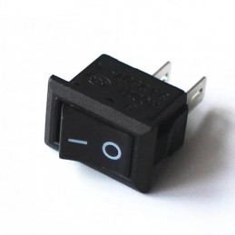 IC-125B-0 Mini S Işıksız Anahtar ON/OFF 2P Siyah