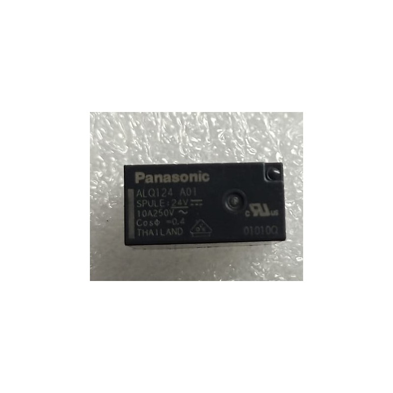 ALQ124A01 Röle – 24V DC, 10A, SPDT (1 Form C) – Kombi ve Otomasyon Uyumlu (100Adet)