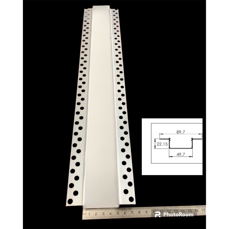 5Cm Aleminyum Led Profil Kasa 1 metre Alçıpan Uyumlu