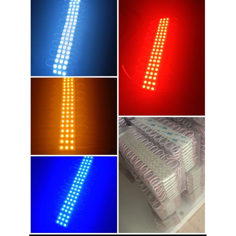 12V 0.88W 28x9 Modül LED IP65 Mavi – Suya Dayanıklı ve Enerji Tasarruflu Tabela Aydınlatma Modülü