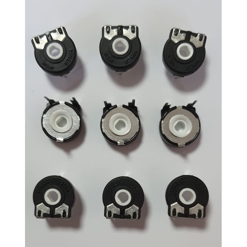 10K Yarım Ay Tipi Piher Kombi Trimpotu – Ayarlanabilir Potansiyometre (50Adet)