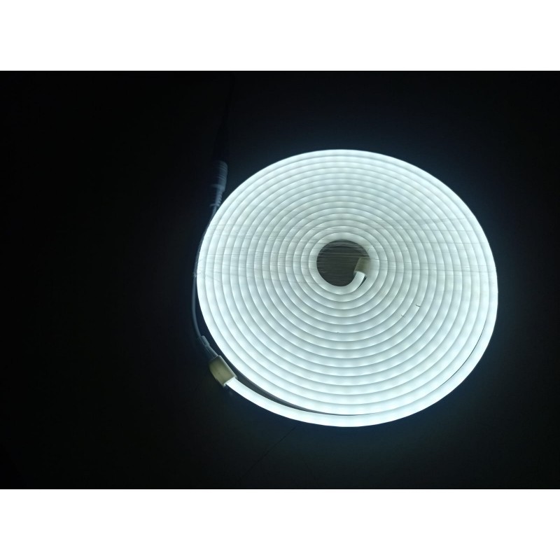12V Esnek Neon LED Işık Hortumu | 6x12mm | 5 Metre | Beyaz | İç ve Dış Mekan