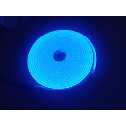 12V Esnek Neon LED Işık Hortumu | 6x12mm | 5 Metre | Mavi | İç ve Dış Mekan
