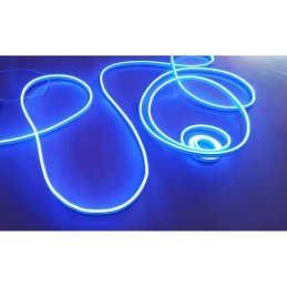 12V Esnek Neon LED Işık Hortumu | 6x12mm | 5 Metre | Mavi | İç ve Dış Mekan