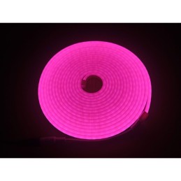 12V Esnek Neon LED Işık Hortumu | 6x12mm | 5 Metre | Pembe | İç ve Dış Mekan
