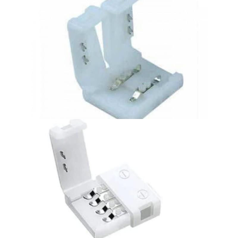 4’lü Tek Renk Şerit LED Birleştirme Aparatı | Lehim Gerektirmeyen Klips