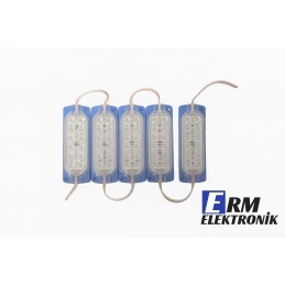 12V 2.4W Animasyonlu Çakar Modül - 12 LED’li Mavi| Otobüs ve Kamyon Çakar Işığı
