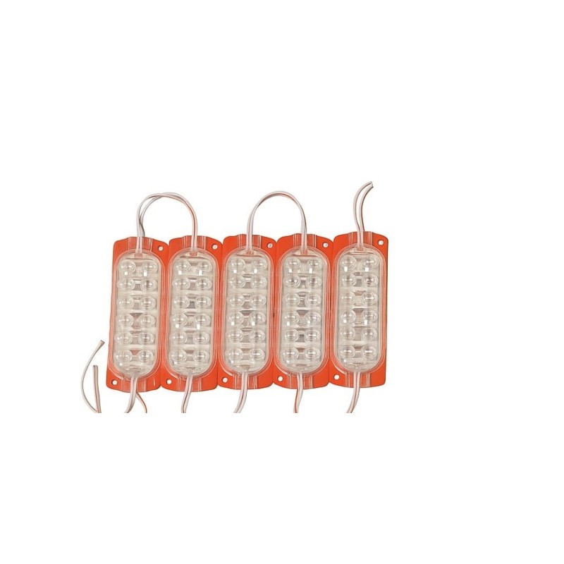 12V 2.4W Animasyonlu Çakar Modül – 12 LED’li Kırmızı | Otobüs & Kamyon Güvenlik Işığı