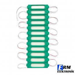 12V 2W Cob Led Oto Modul Led Yeşil