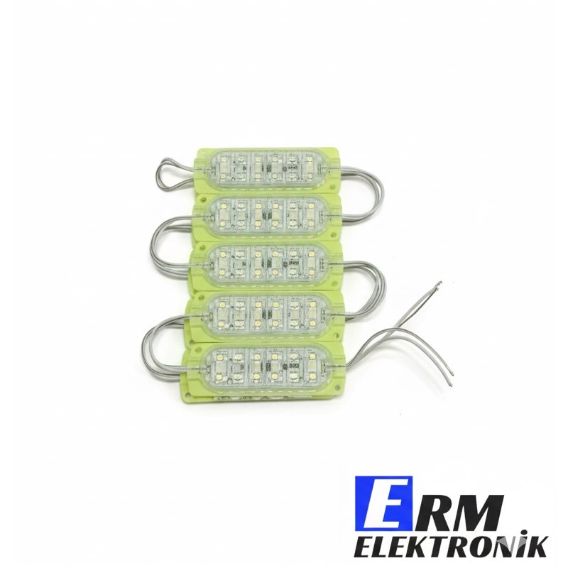 12V 2.4W Animasyonlu Çakar Modül - 12 LED’li Sarı | Otobüs ve Kamyon Çakar Işığı