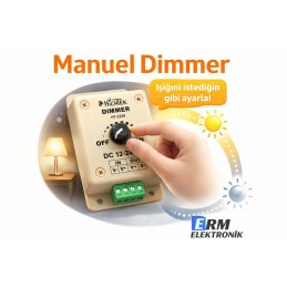 MANUEL LED DİMMER 12 24V 8A
