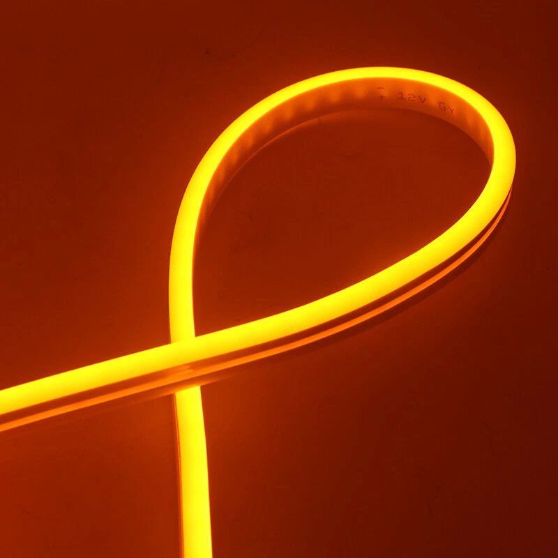 12V Esnek Neon LED Işık Hortumu | 6x12mm | 5 Metre | Turuncu | İç ve Dış Mekan