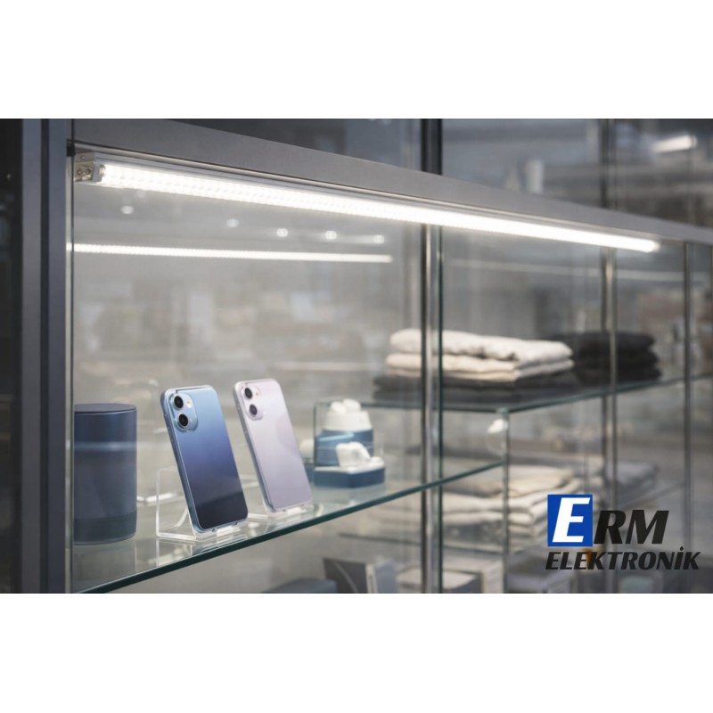 24V 4014 Günışığı LED Çubuk – Alüminyum Kasa, 1 Metre, Mobilya & Dekoratif Aydınlatma