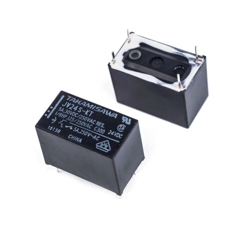 JV24S-KT 24V Röle – 5A, Tek Kontaklı, Kombi ve Otomasyon Uyumlu