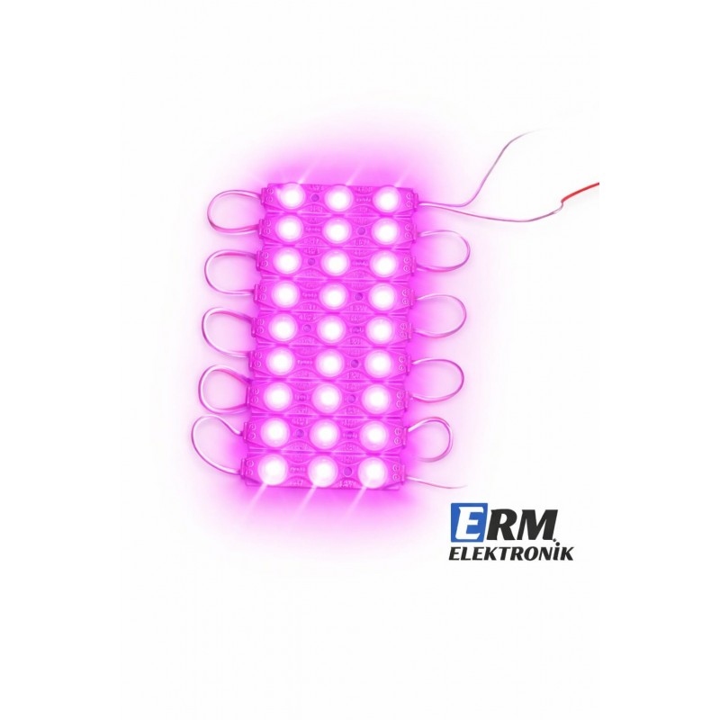 Toptan 12V 1.5W Modül LED – Tabela & Kutu Harf (Pembe) (10Adet)