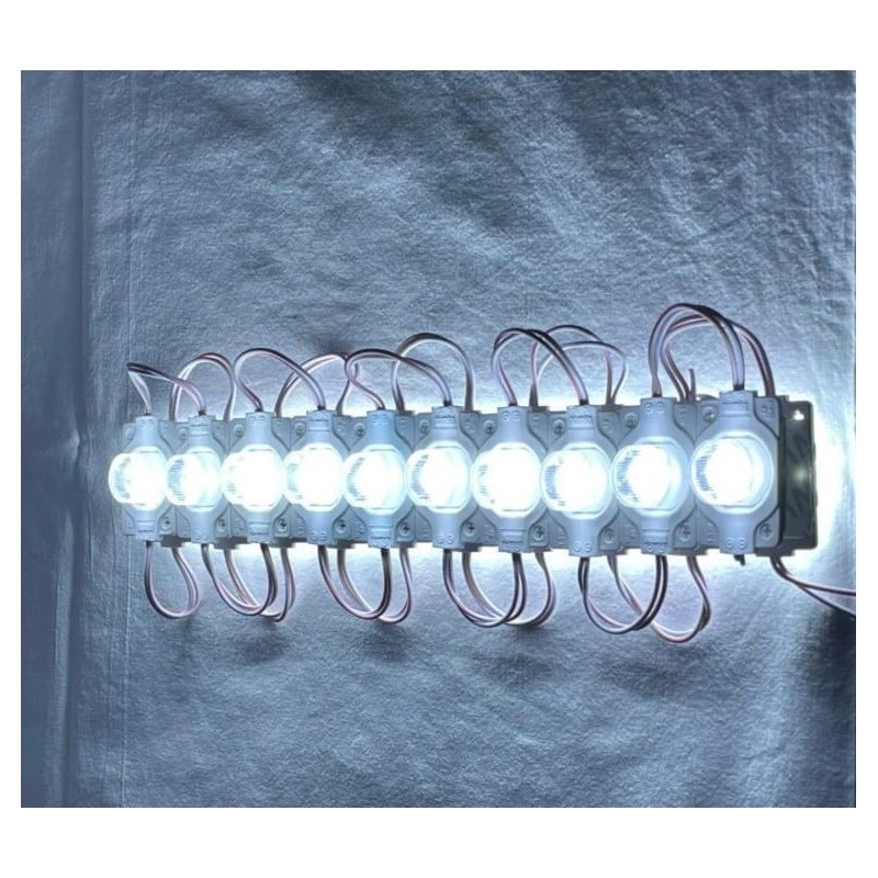 Toptan 12V 1.5W Tekli Lensli Modül LED – Tabela & Kutu Harf (Beyaz) (10Adet)