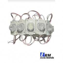 12V 1.5W Tekli Lensli Modül LED – Tabela & Kutu Harf (Beyaz) (10Adet)