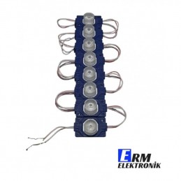 Toptan 12V 1.5W Tekli Lensli Modül LED – Tabela & Kutu Harf (Mavi) (10Adet)
