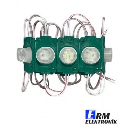 Toptan 12V 1.5W Tekli Lensli Modül LED – Tabela & Kutu Harf (Yeşil) (10Adet)