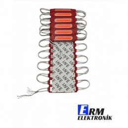 Toptan 12V 2W COB LED Modül – Araç Dekoratif Aydınlatma (Kırmızı) (10Adet)