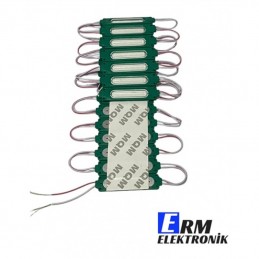 Toptan 12V 2W COB LED Modül – Araç Dekoratif Aydınlatma (Yeşil) (10Adet)