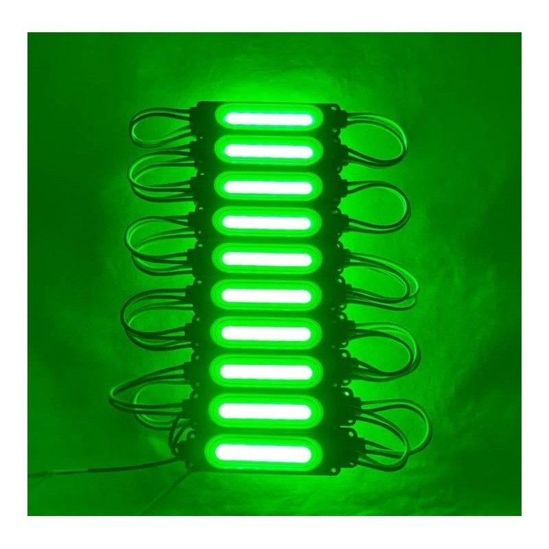 12V 2W COB LED Modül – Araç Dekoratif Aydınlatma (Yeşil) (10Adet)