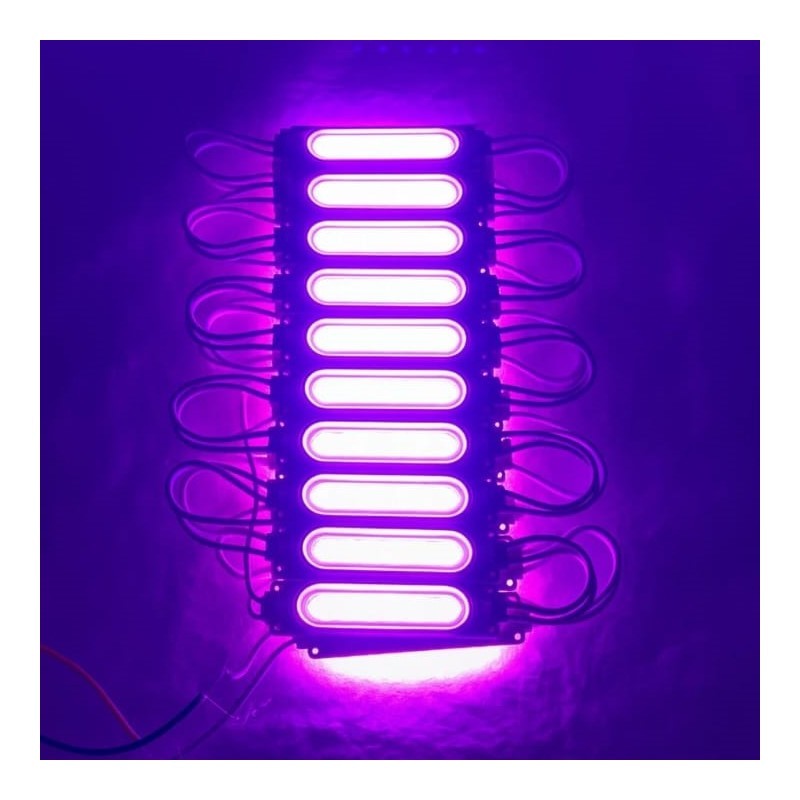 Toptan 12V 2W COB LED Modül – Araç Dekoratif Aydınlatma (Pembe) (10Adet)