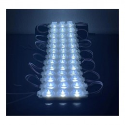 Toptan 12V 3W 3’lü Lensli Modül LED – Araç Dekoratif Aydınlatma (Beyaz) (10Adet)