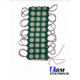 12V 3W 3’lü Lensli Modül LED – Araç Dekoratif Aydınlatma (Yeşil) (10Adet)