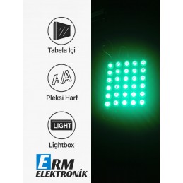 12V 6W Modül LED – Araç Dekoratif Aydınlatma (Yeşil) (10Adet)