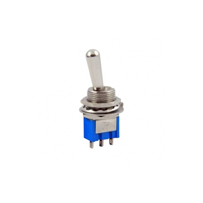 IC‑148E Toggle Switch – ON‑OFF, 3 Pin, MTS‑102L (Panel Montajlı Mini Toggle)